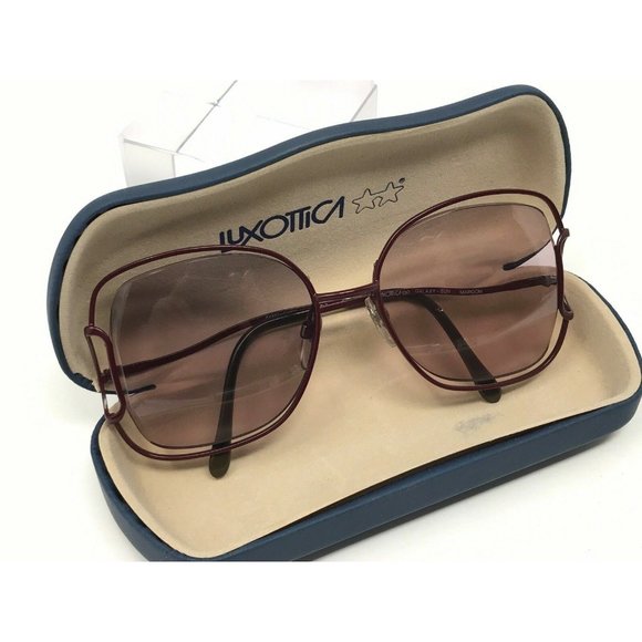 Vintage Sunglasses Luxottica Avant Garde Galaxy Floating Lens Big - Picture 12 of 12